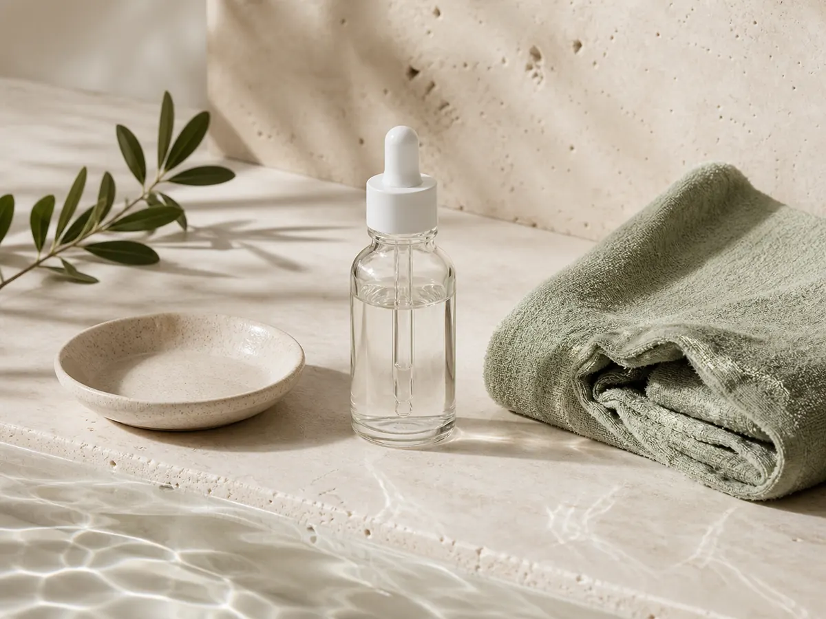 Detail skincare untuk perawatan wajah