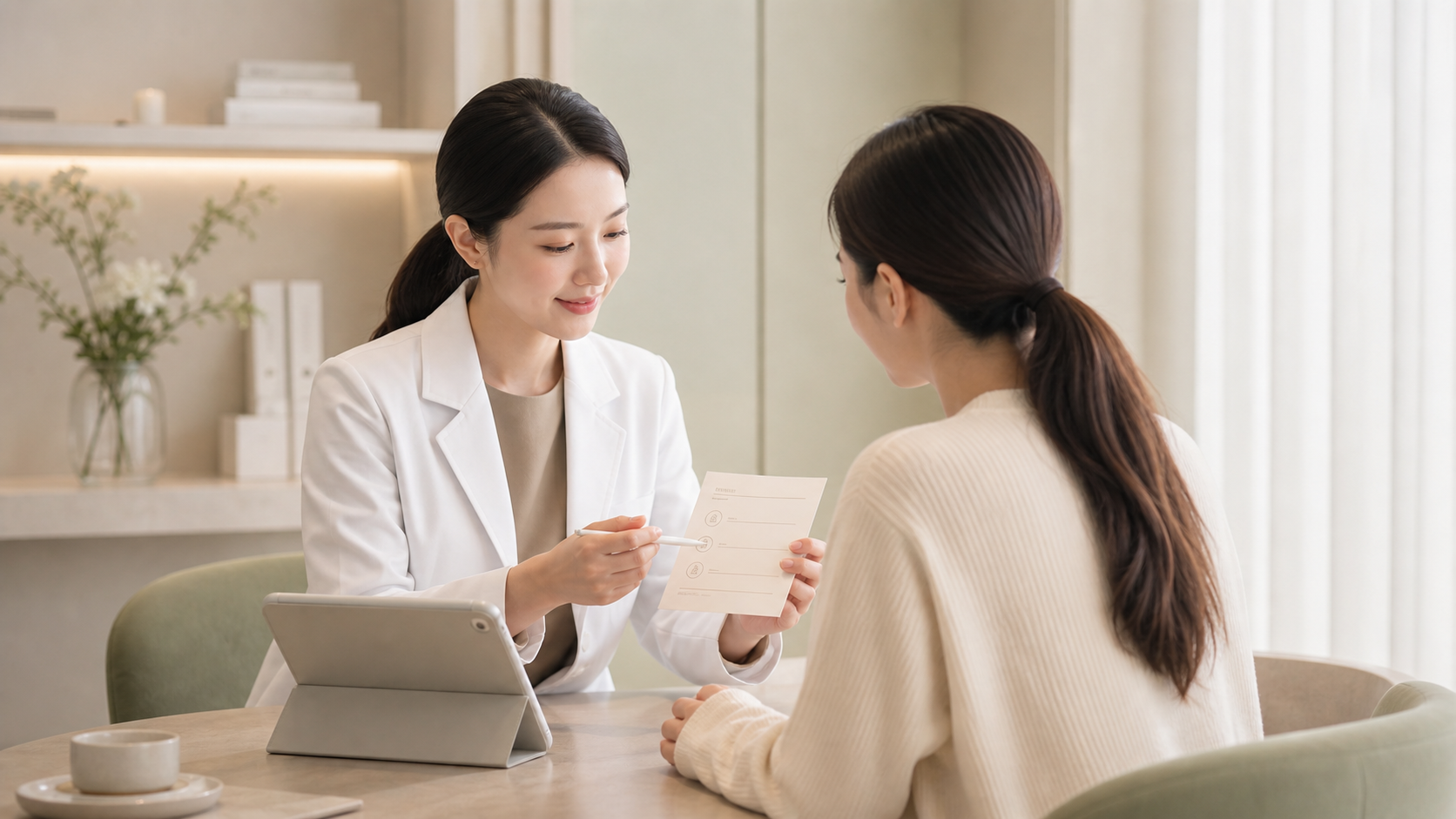 Konsultasi aftercare di klinik kecantikan